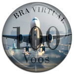 Asas de aço da BRAVirtual - 100 Voos pela VA